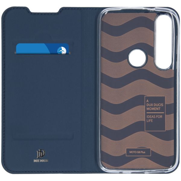 Dux Ducis Étui de téléphone Slim Motorola Moto G8 Plus - Bleu foncé