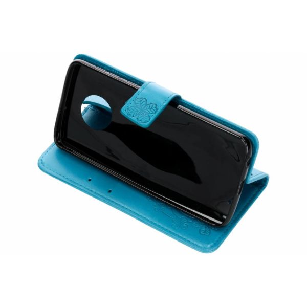 Etui de téléphone Fleurs de Trèfle Motorola Moto G6 Plus