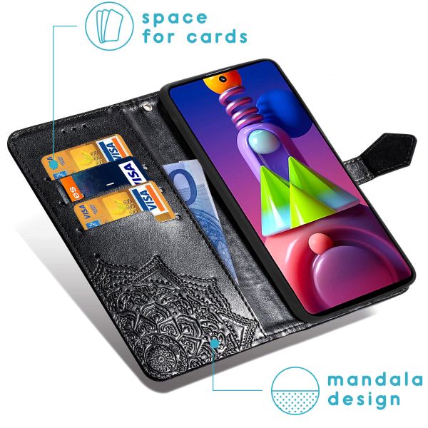 imoshion Etui de téléphone portefeuille Mandala Galaxy M51