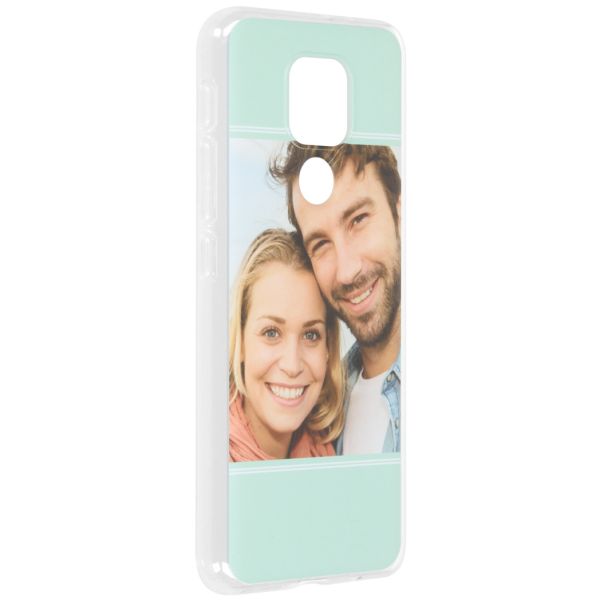 Concevez votre propre coque en gel Moto E7 Plus / G9 Play - Transparent