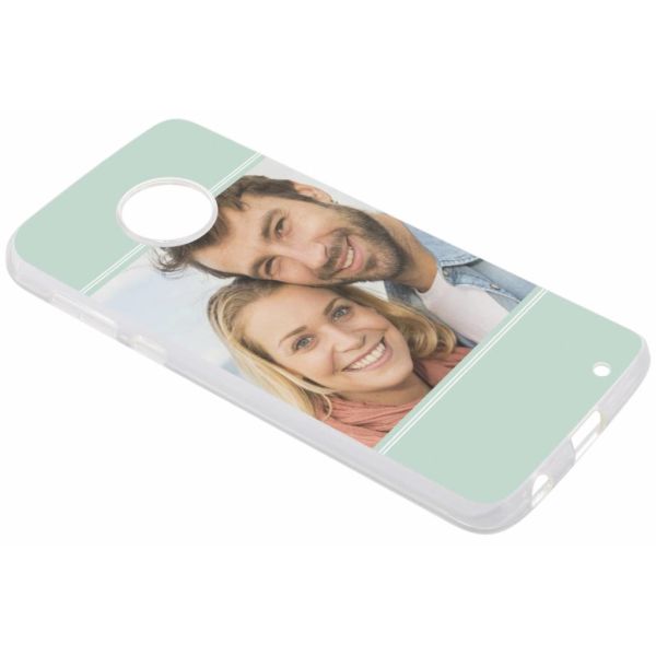 Concevez votre propre coque en gel Motorola Moto G6 Plus - Transparent