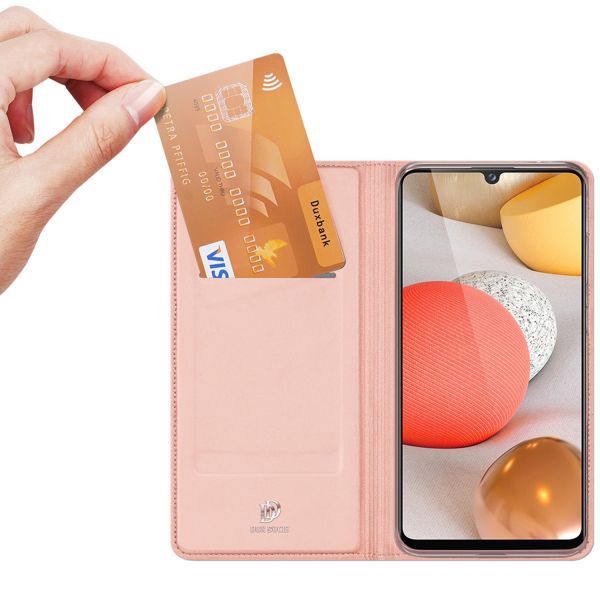 Dux Ducis Étui de téléphone Slim Samsung Galaxy A12 - Rose Champagne