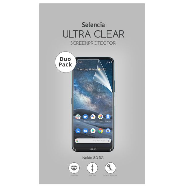 Selencia Protection d'écran Duo Pack Ultra Clear Nokia 8.3 5G