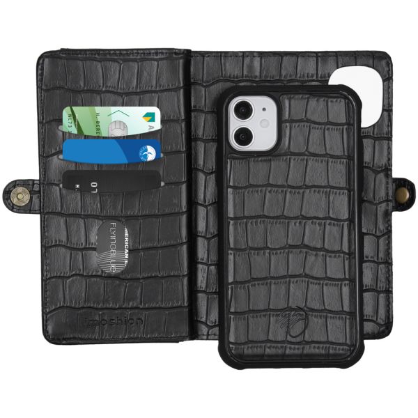 imoshion Étui 2-en-1 à rabat iPhone 11 - Black Crocodile