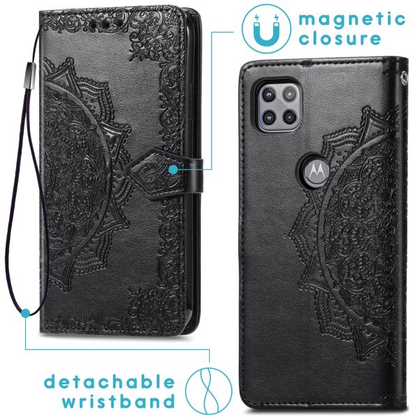 imoshion Etui de téléphone portefeuille Mandala Moto G 5G