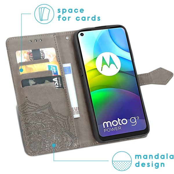 imoshion Etui de téléphone portefeuille Mandala Moto G9 Power