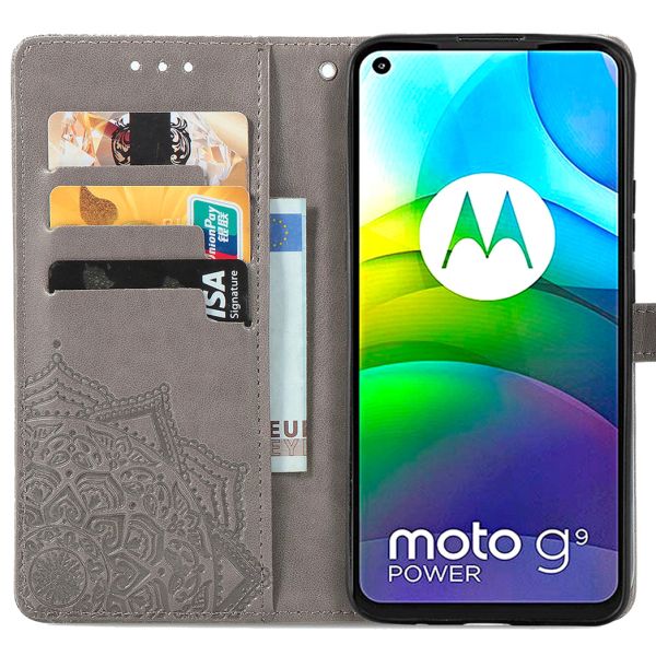 imoshion Etui de téléphone portefeuille Mandala Moto G9 Power