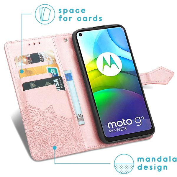 imoshion Etui de téléphone portefeuille Mandala Moto G9 Power