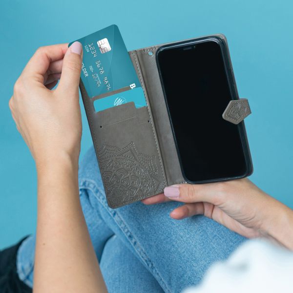 imoshion Etui de téléphone portefeuille Oppo A15 - Gris