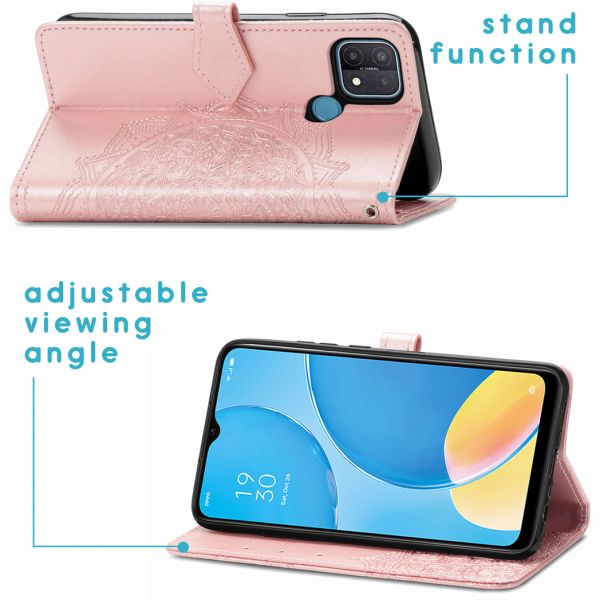 imoshion Etui de téléphone portefeuille Oppo A15 - Rose Champagne