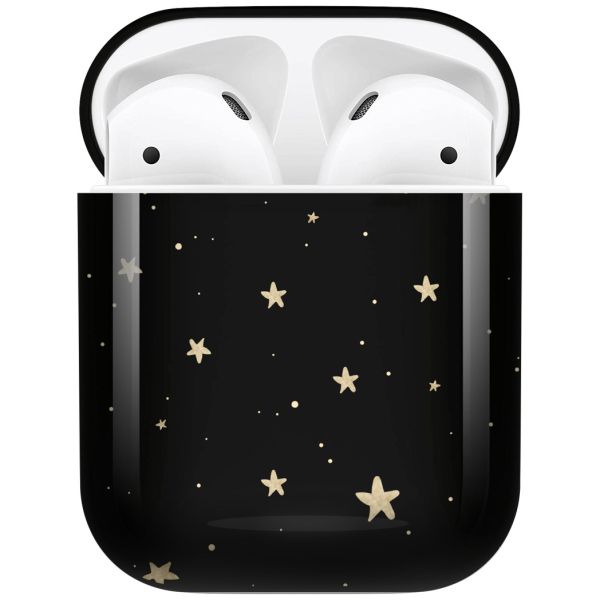 iMoshion Coque Hardcover Design AirPods 1 / 2 - Stars Gold