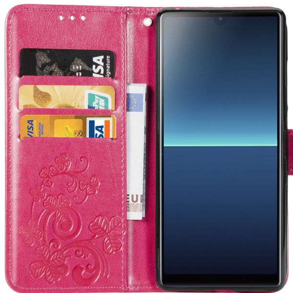 Etui de téléphone Fleurs de Trèfle Sony Xperia L4