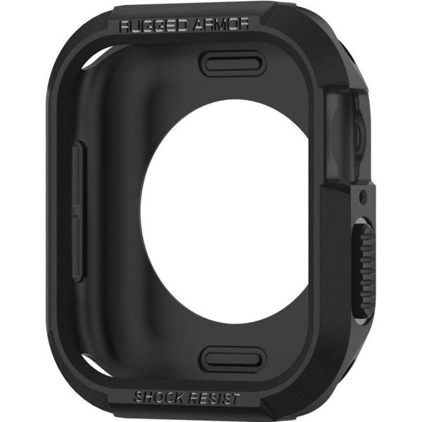 Spigen Coque Rugged Armor™ pour l'Apple Watch Series 4-6 / SE - 44 mm - Noir