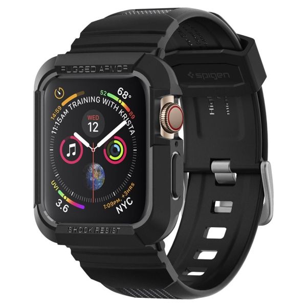 Spigen Coque Rugged Armor™ Pro Apple Watch 44 mm / 45 mm - Noir