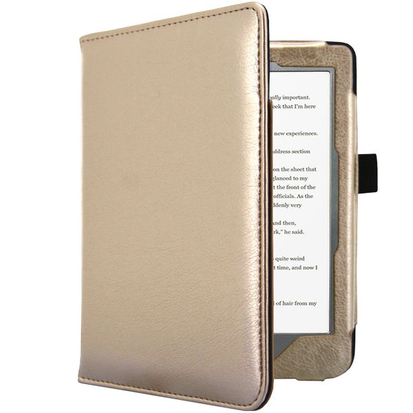 imoshion Etui portefeuille Luxe unie Kobo Clara HD - Dorée