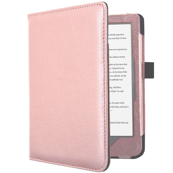 imoshion Etui portefeuille Luxe unie Kobo Clara HD - Rose