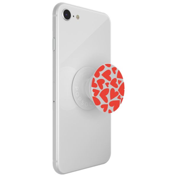 PopSockets iMoshion PopGrip - Red Hearts - White