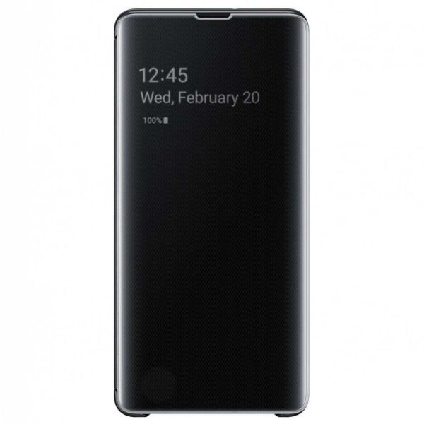 Samsung Original étui de téléphone portefeuille Clear View Galaxy S10 Plus