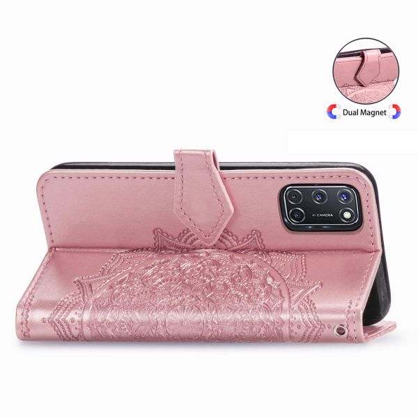 Etui de téléphone portefeuille Mandala Oppo A52/A72/A92