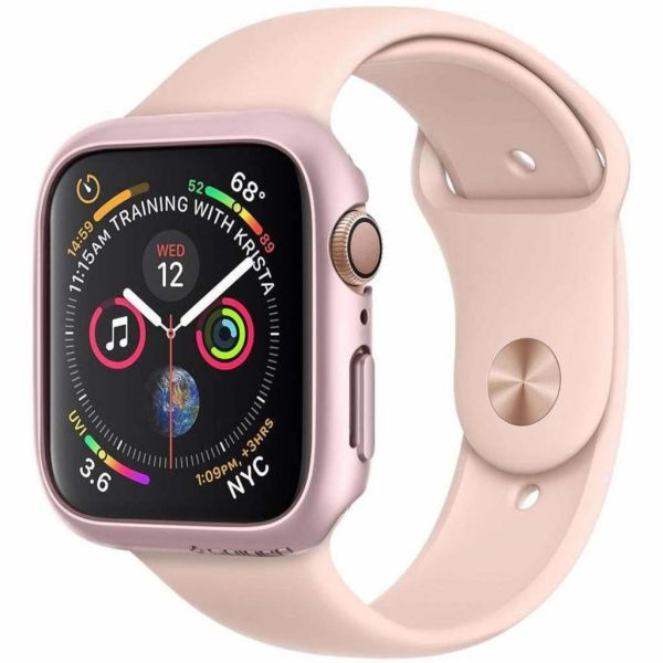 Spigen Coque Thin Fit™ Apple Watch Series 4 / 5 / 6 / SE - 40 mm - Rose Champagne