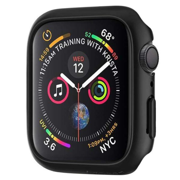 Spigen Coque Thin Fit™ Apple Watch Series 4 / 5 / 6 / SE - 44 mm - Noir