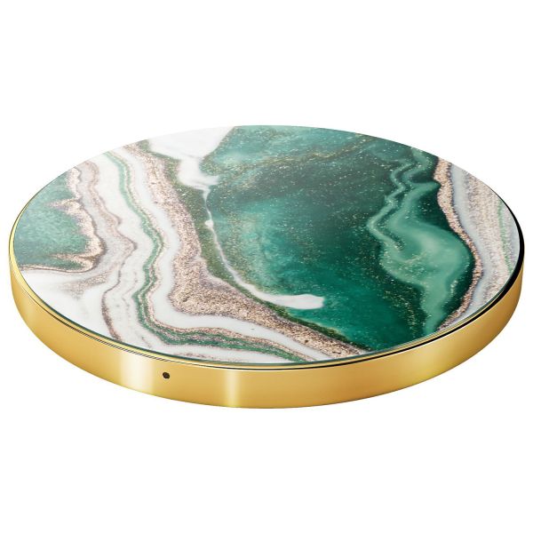 iDeal of Sweden Chargeur universel Qi - Golden Jade Marble