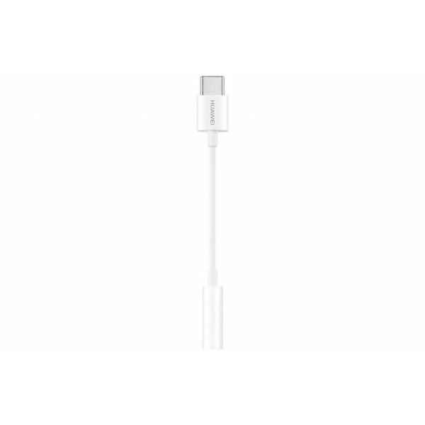 Huawei Adaptateur de connexion audio USB-C vers jack 3,5 mm blanc