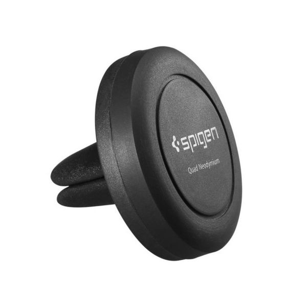 Spigen Magnetic Air Vent Mount - Support de téléphone pour voiture - Grille de ventilation - Magnétique - Noir