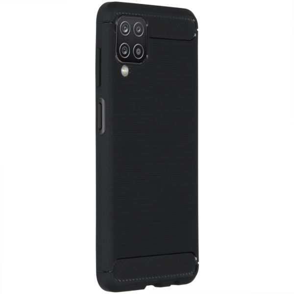Coque brossée Samsung Galaxy A12 - Noir