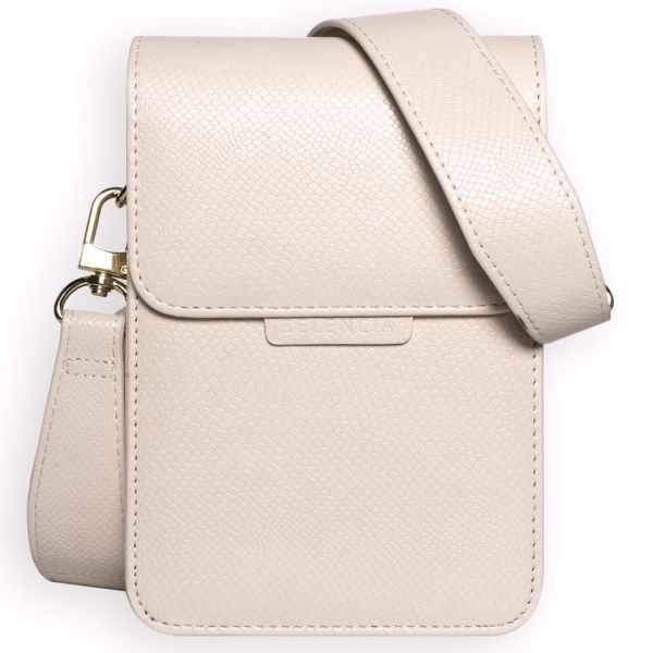 Selencia Sac téléphone serpent Avani Crossbody - Blanc