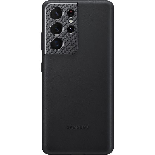 Samsung Original Coque LeatherGalaxy S21 Ultra - Noir