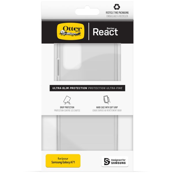 OtterBox Coque arrière React Samsung Galaxy A71 - Transparent