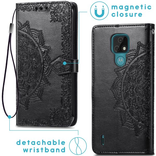 imoshion Etui de téléphone portefeuille Mandala Motorola Moto E7