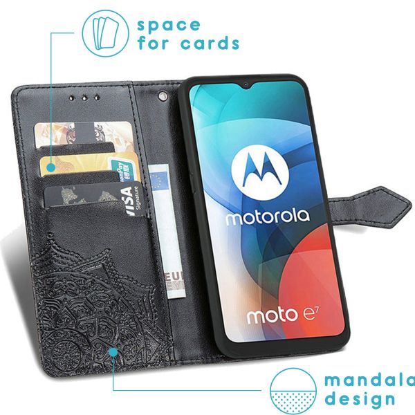 imoshion Etui de téléphone portefeuille Mandala Motorola Moto E7