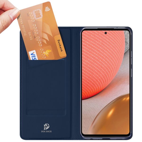 Dux Ducis Étui de téléphone Slim Samsung Galaxy A72 - Bleu foncé