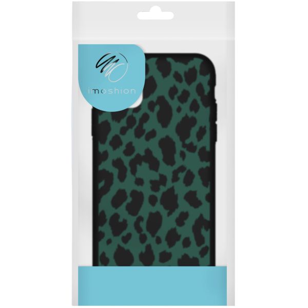 imoshion Coque Design Samsung Galaxy S21 - Léopard - Vert / Noir