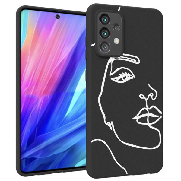 iMoshion Coque Design Samsung Galaxy A52(s) (5G/4G) - Visage abstrait