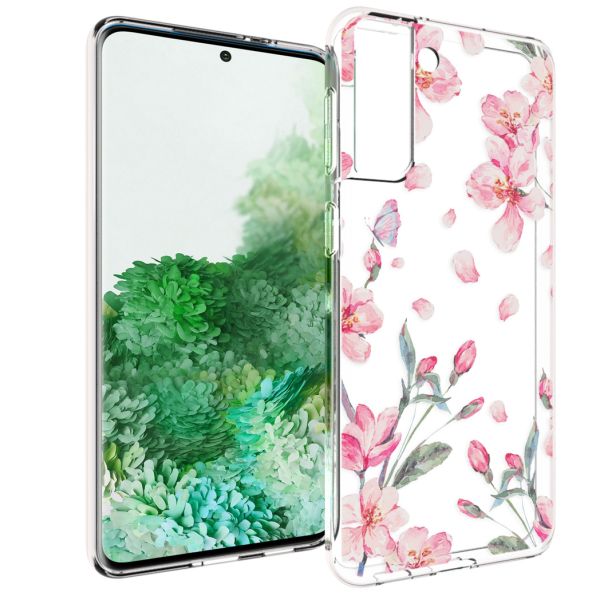 imoshion Coque Design Samsung Galaxy S21 Plus - Fleur - Rose