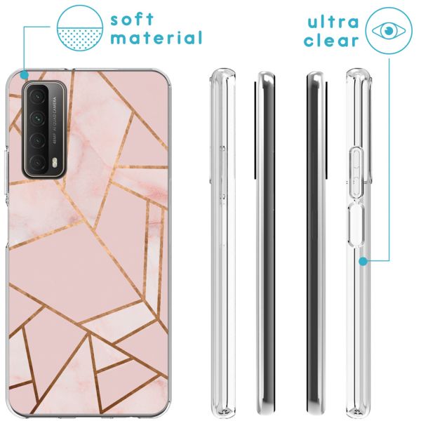 iMoshion Coque Design Huawei P Smart (2021) - Pink Graphic