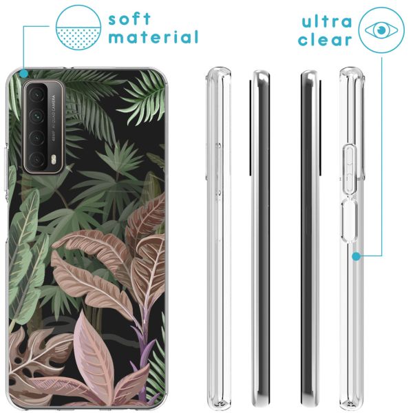 imoshion Coque Design Huawei P Smart (2021) - Jungle - Vert / Rose