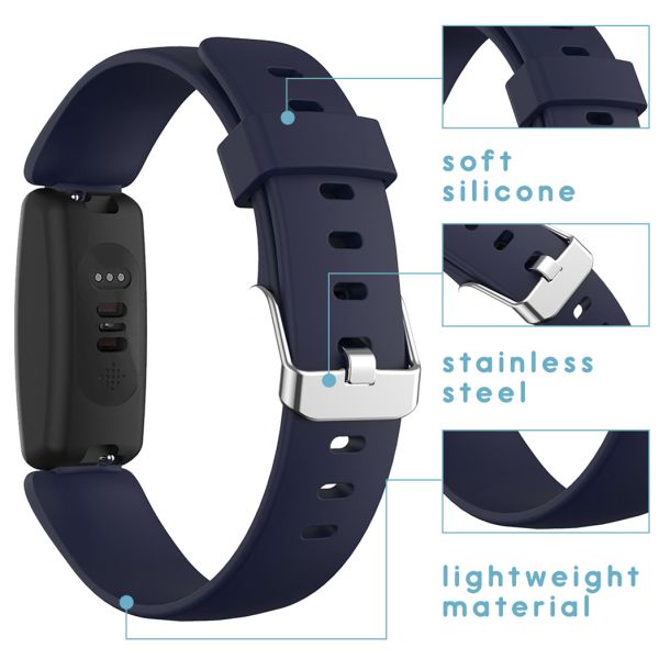 imoshion Bracelet silicone Fitbit Inspire 2 - Bleu foncé