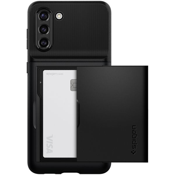 Spigen Coque Slim Armor CS Samsung Galaxy S21 Plus - Noir