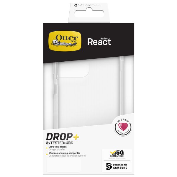 OtterBox Coque arrière React Samsung Galaxy S21 Ultra - Transparent