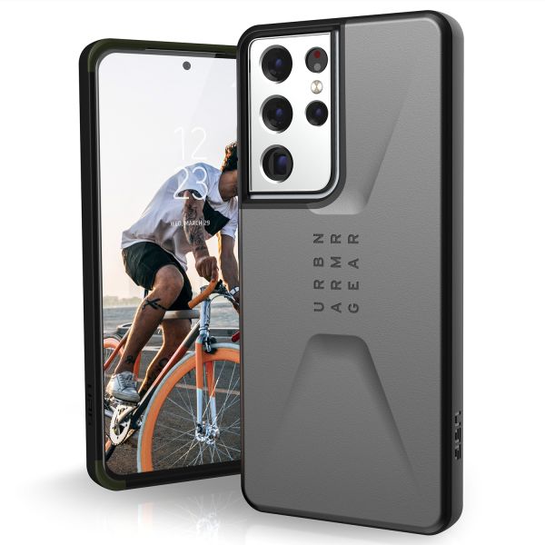 UAG Coque Civilian Samsung Galaxy S21 Ultra - Argent