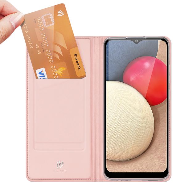 Dux Ducis Étui de téléphone Slim Samsung Galaxy A02s - Rose Champagne