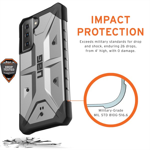 UAG Coque Pathfinder Samsung Galaxy S21 Plus - Argent