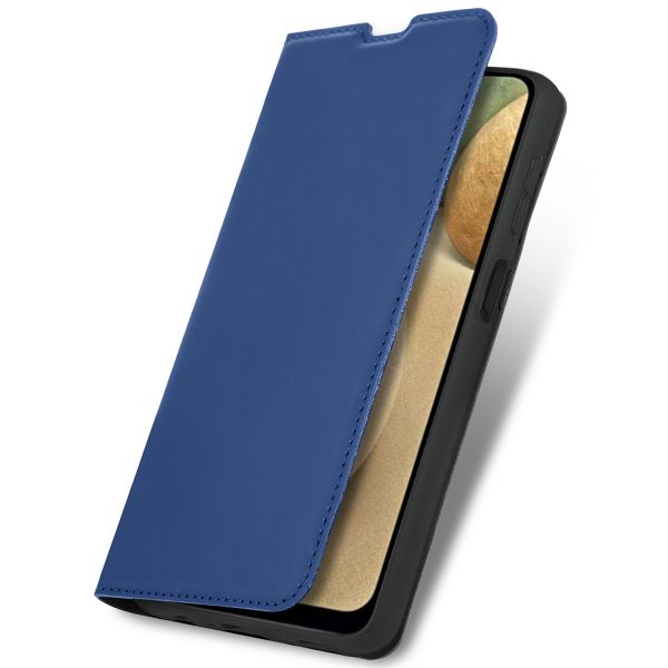 imoshion Étui de téléphone Slim Folio Samsung Galaxy A12 - Bleu foncé