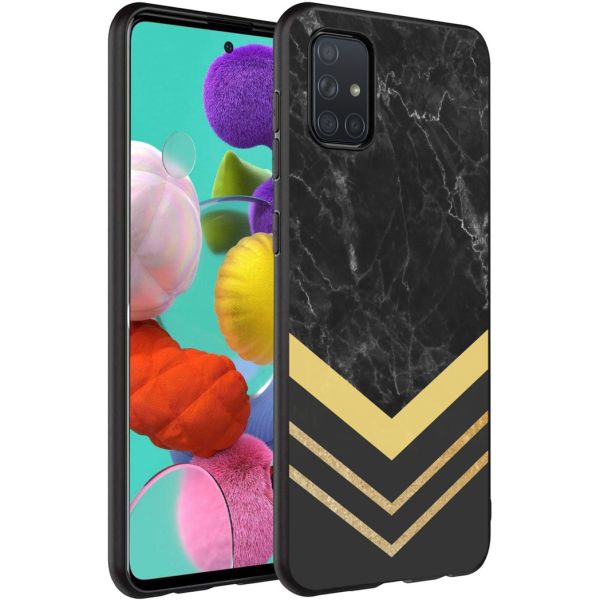 imoshion Coque Design Samsung Galaxy A71 - Marbre / Noir