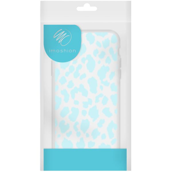 imoshion Coque Design iPhone SE (2022 / 2020) / 8 / 7 / 6s - Léopard - Bleu