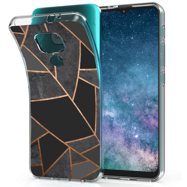 imoshion Coque Design Motorola Moto E7 Plus / G9 Play - Black Graphic